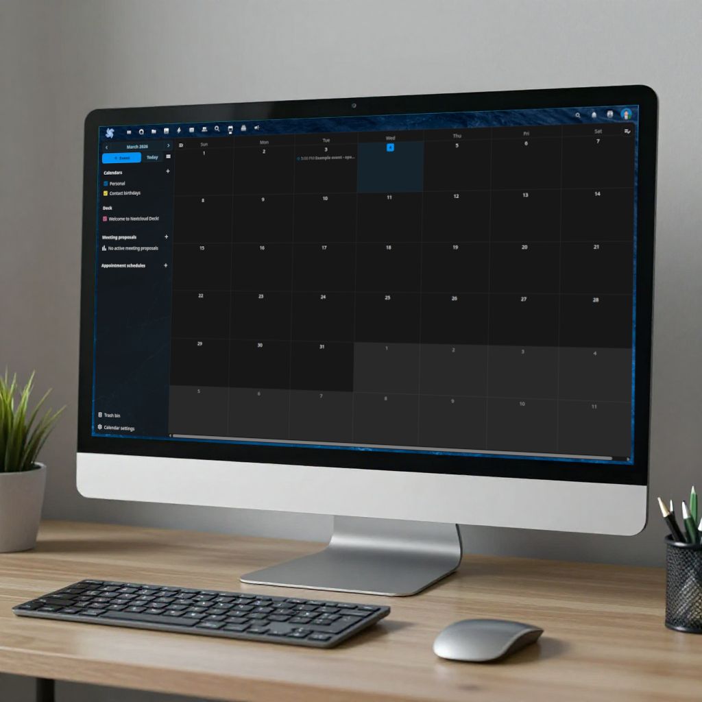 Nextcloud on desktop monitor
