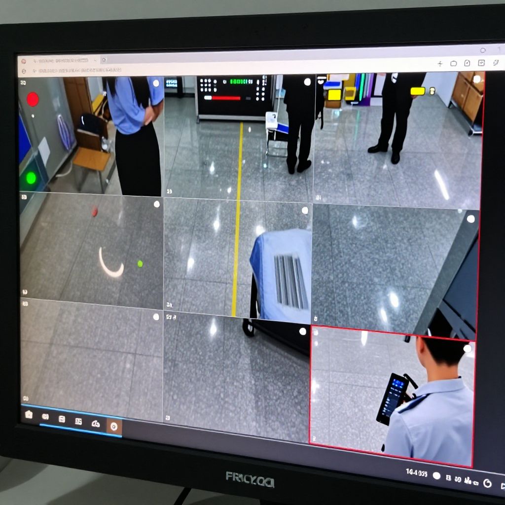CCTV monitor with annotation
