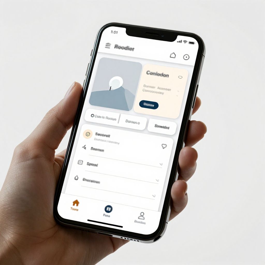 Web application on a phone